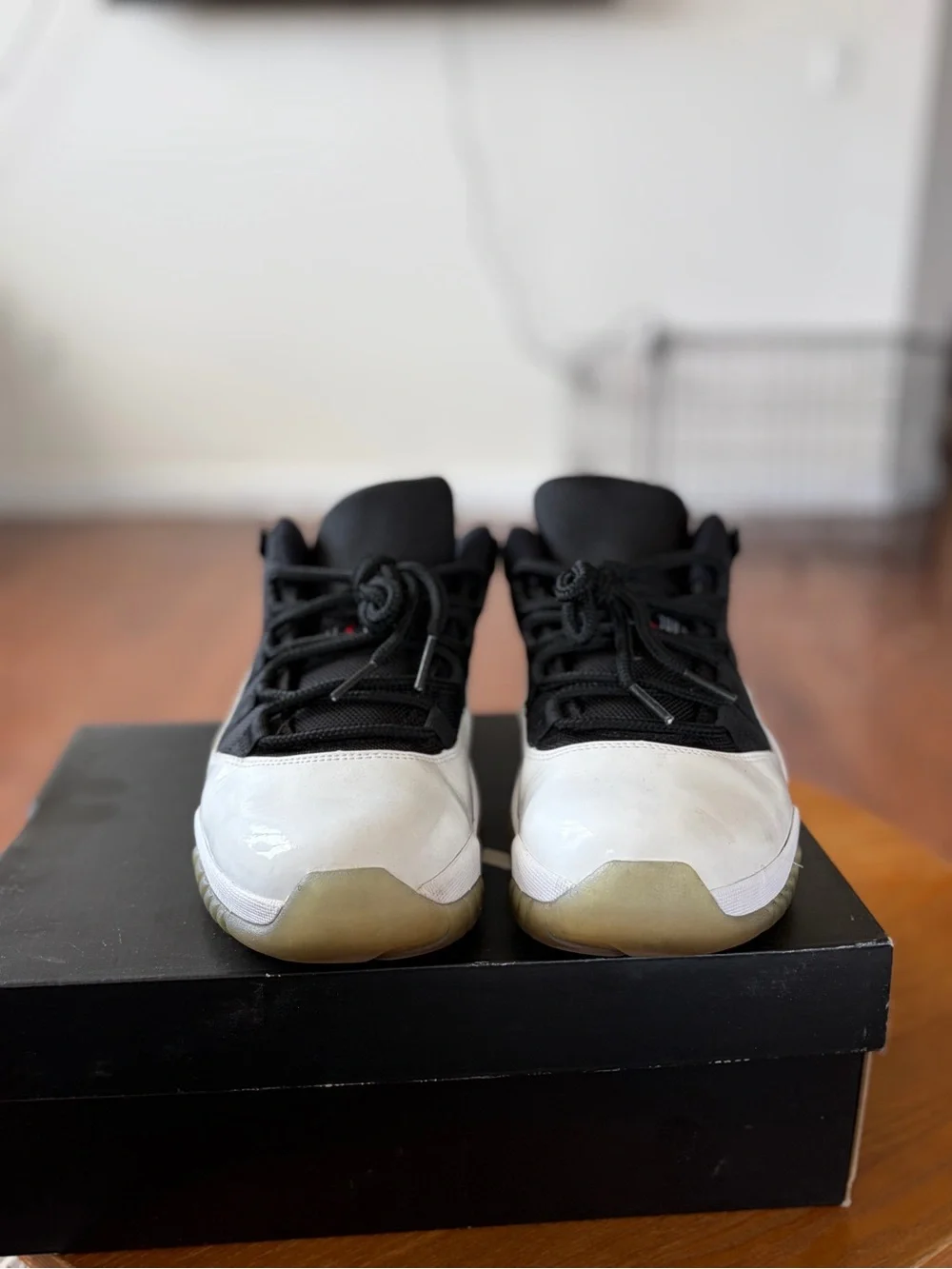 Jordan Black and White Low-Top Sneakers